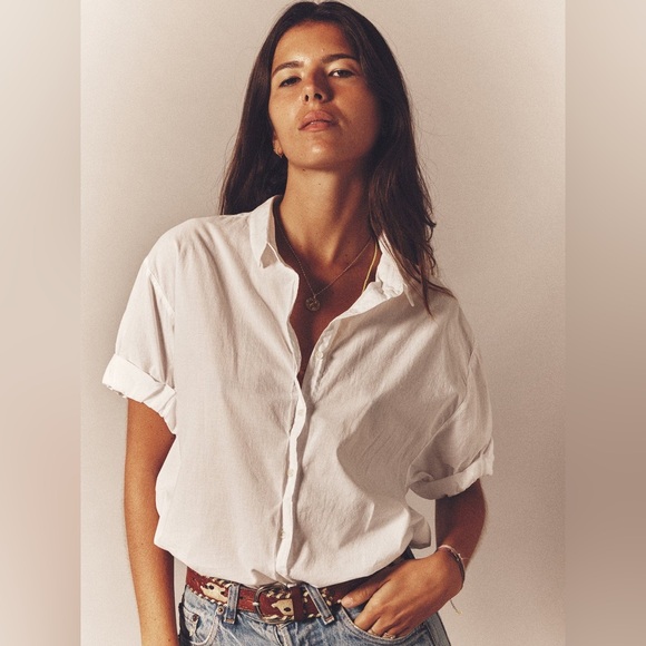 XiRENA Tops - Xirena White Channing Shirt button down size XS